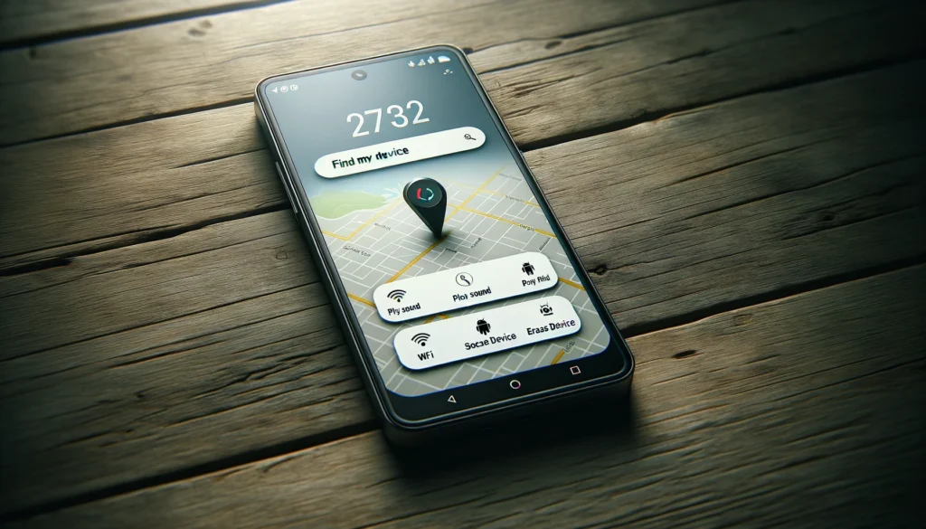 Immagine di un telefono Android con la funzione Trova il Tuo Smartphone Android Smarrito Senza Internet