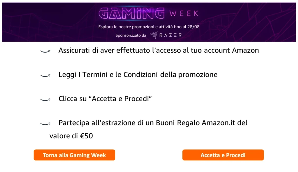 Partecipa al Contest Amazon Gaming Week 2024 e Vinci Buoni Regalo da 50€ 4 Come partecipare al contest 11zon