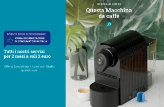 Scopri come ottenere una macchina caffè compatibile Nespresso in omaggio con Altroconsumo