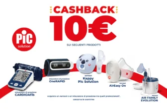 Cashback di 10€ sui Misuratori di Pressione e Aerosol Pic (Offerta valida fino al 31 dicembre 2024): Approfitta e Risparmia!