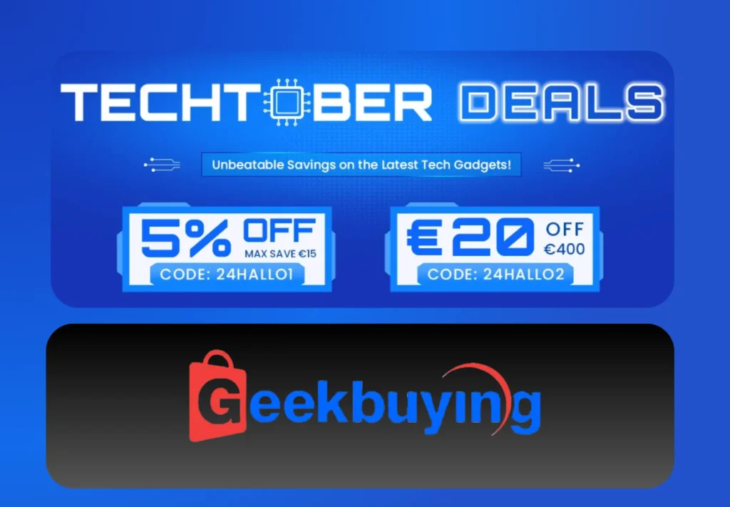 TECHTOBER di Geekbuying: Offerte Lampo e Coupon Esclusivi 1 TECHTOBER di Geekbuying