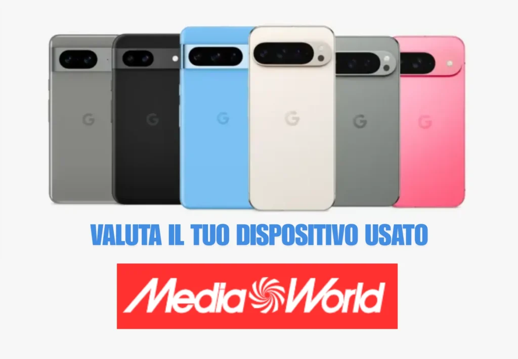 Valuta il Tuo Dispositivo Usato e Approfitta dell'Offerta Google Pixel! 1 Supervalutazione 50€ Google Pixel