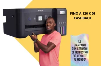 Fino a 120€ di rimborso con Cashback EcoTank Epson. Offerta limitata!