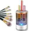 Globly Pulitore Elettrico per Pennelli Trucco, Detergente Automatico per Make-Up