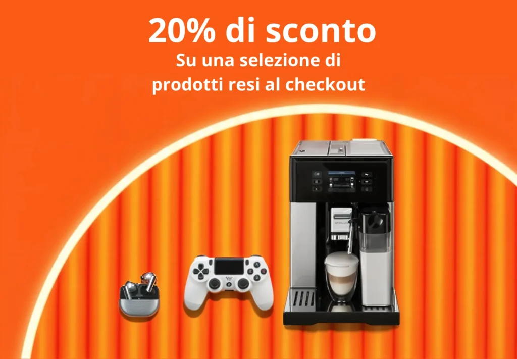 Evento a sorpresa “Seconda Mano” -20%: Amazon punta sul risparmio e sulla qualità 1 Evento a sorpresa “Seconda Mano”