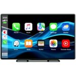 Volam Autoradio Portatile con Wireless A-pple Carplay & Android Auto, 9 Pollici Radio Auto Portatile con IPS Touchscreen, Auto Stereo Radio con Bluetooth 5.0/GPS/Controllo Vocale/Mirror Link/FM/AUX