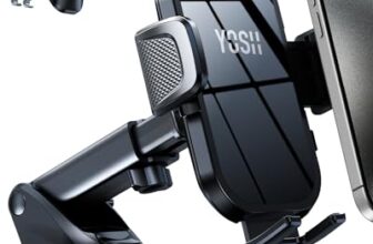 YOSH Porta Cellulare Auto, [Doppio Blocco & Ventosa] Supporto Telefono Auto 360 Gradi di Rotazione Presa D'aria Compatibile per Grande telefono iPhone 16 15 14 Pro Max Samsung S23 Pixel