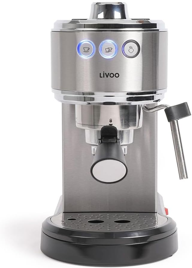 Macchina espresso LIVOO Dod186 compatta con vapore 15 bar