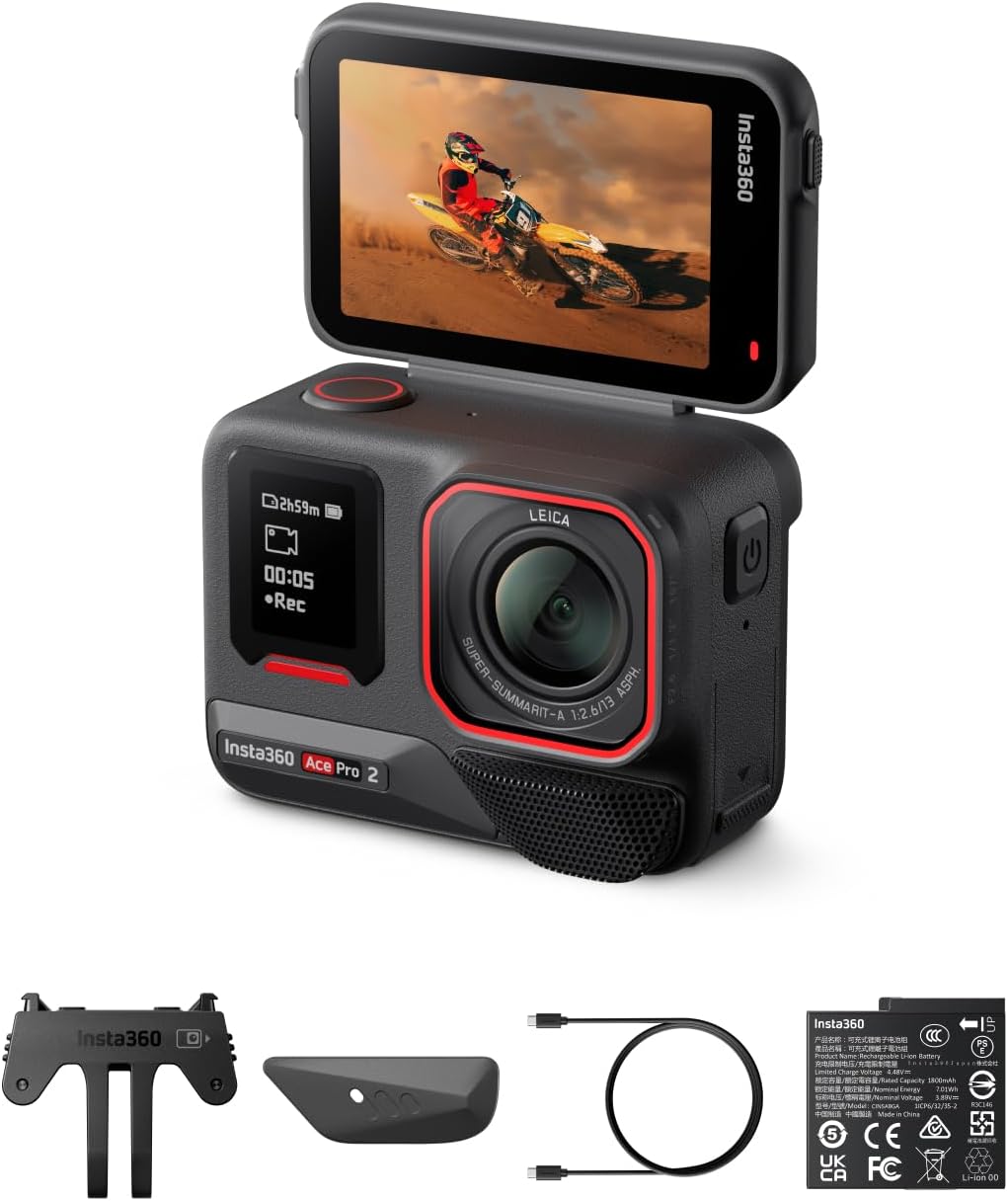 Insta360 AcePro 2 Action Cam doppia batteria