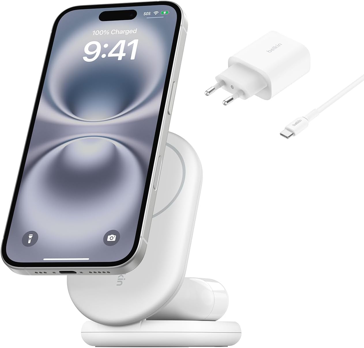 Caricabatteria Magnetico Pieghevole Belkin Qi2 15W
