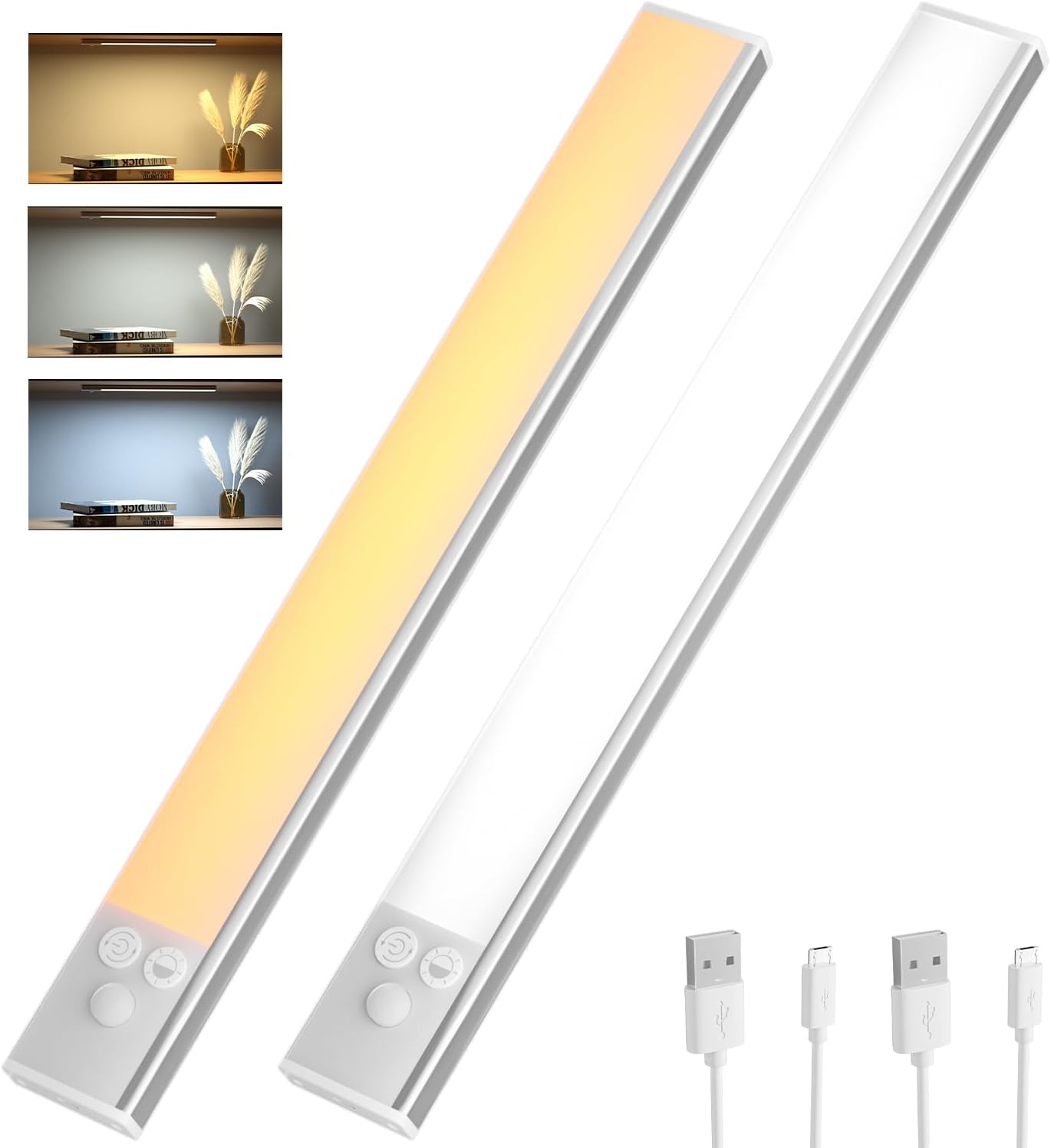 Luce LED armadio con sensore, ricaricabile