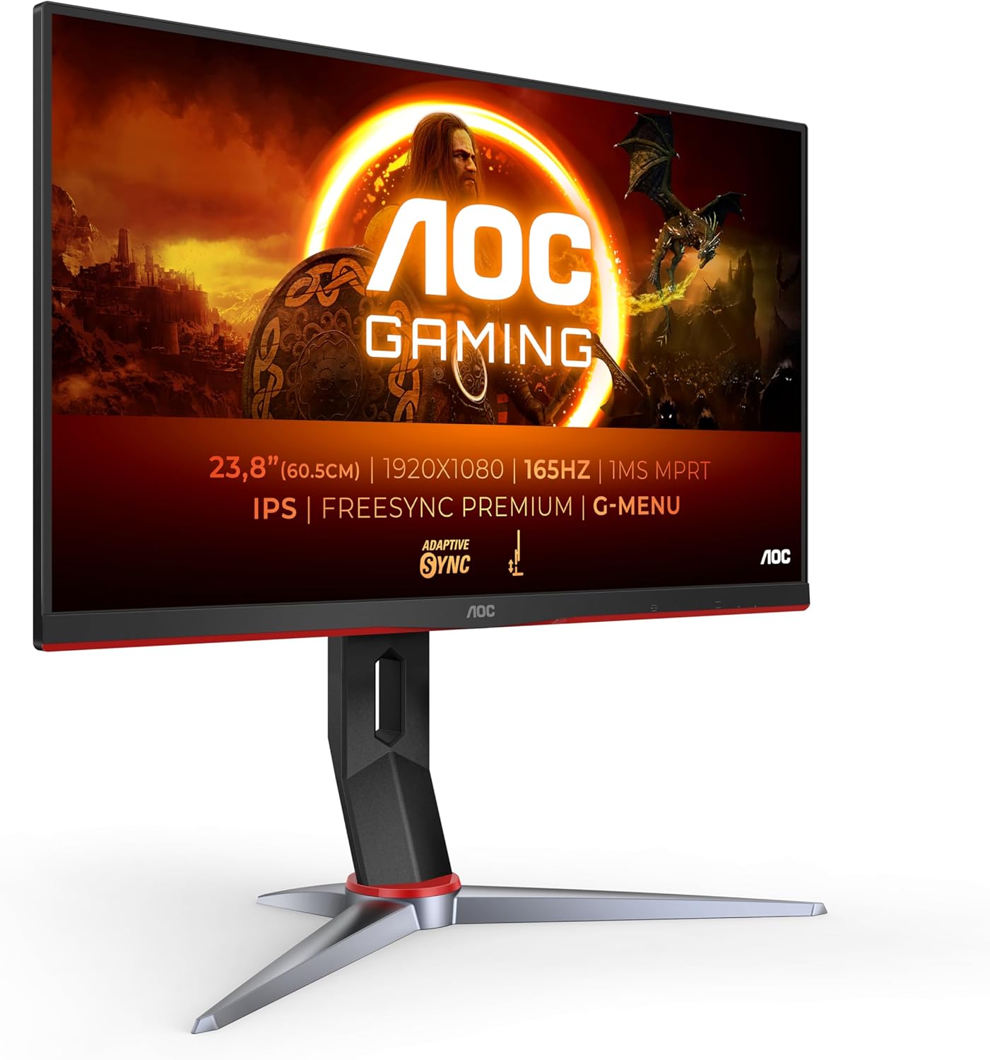 Monitor gaming AOC FHD 24″ 165Hz 1ms regolabile
