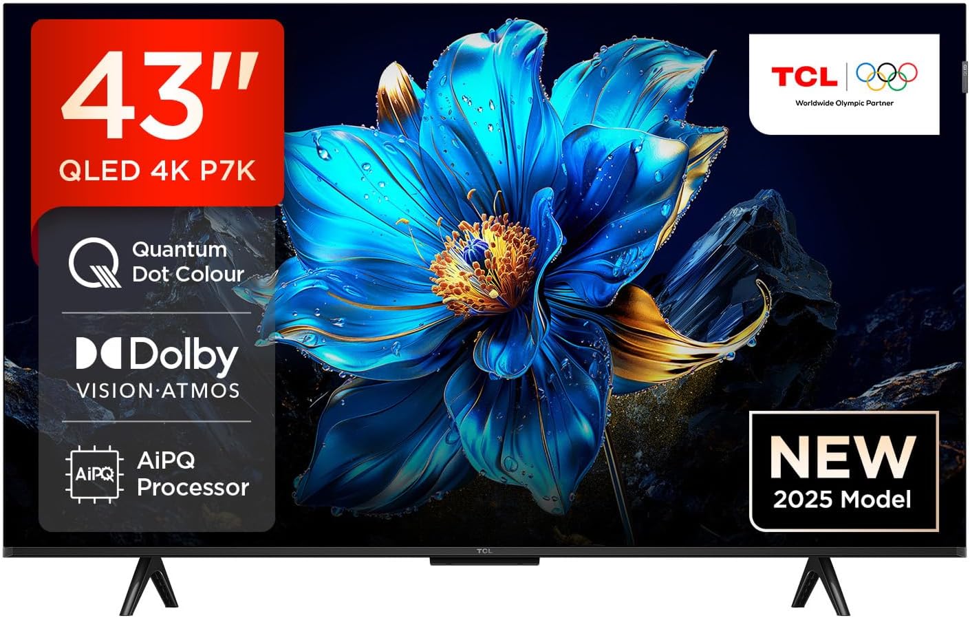 TCL 43P7K QLED 4K HDR Google TV