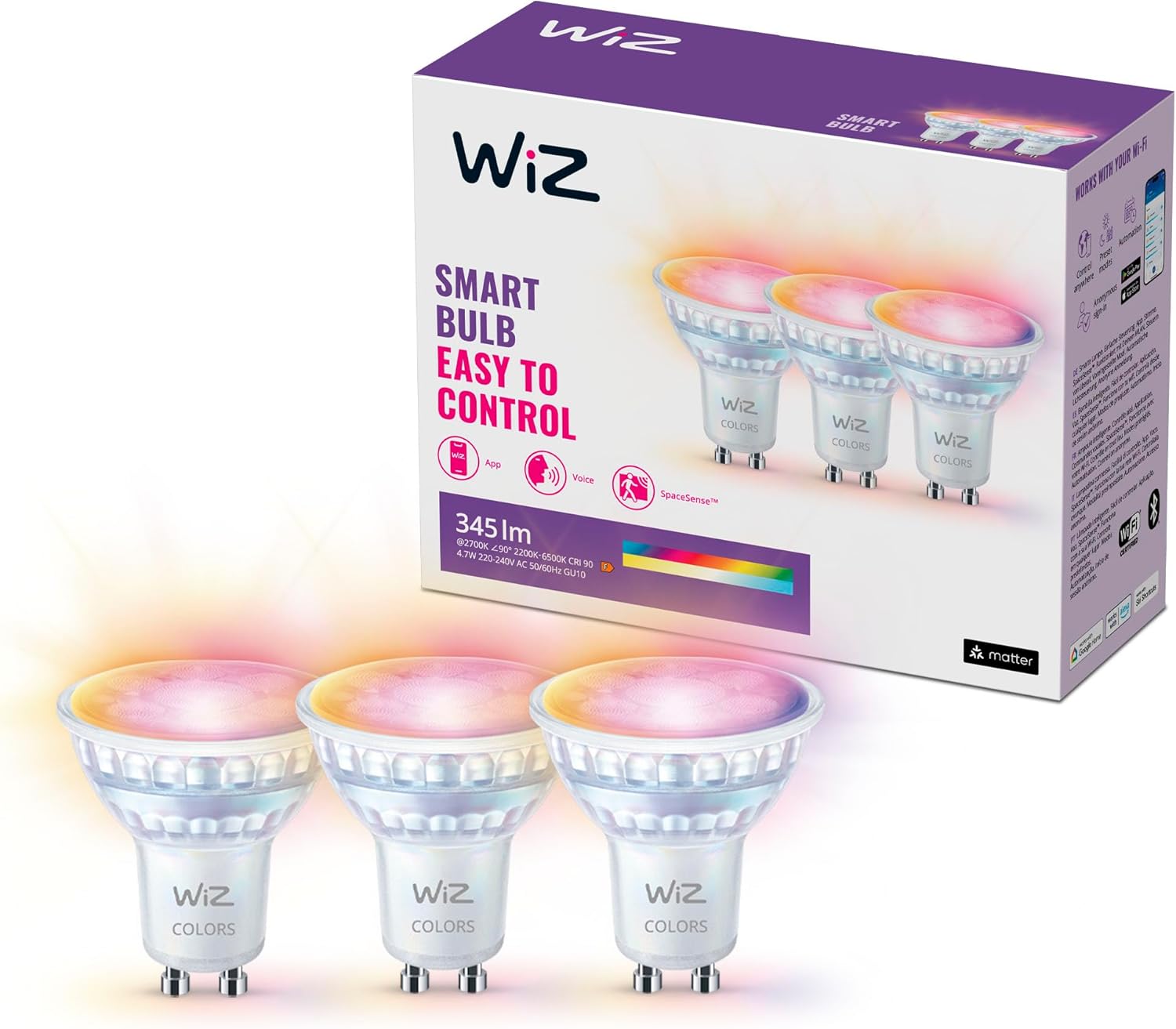 Lampadina smart LED 16 milioni di colori
