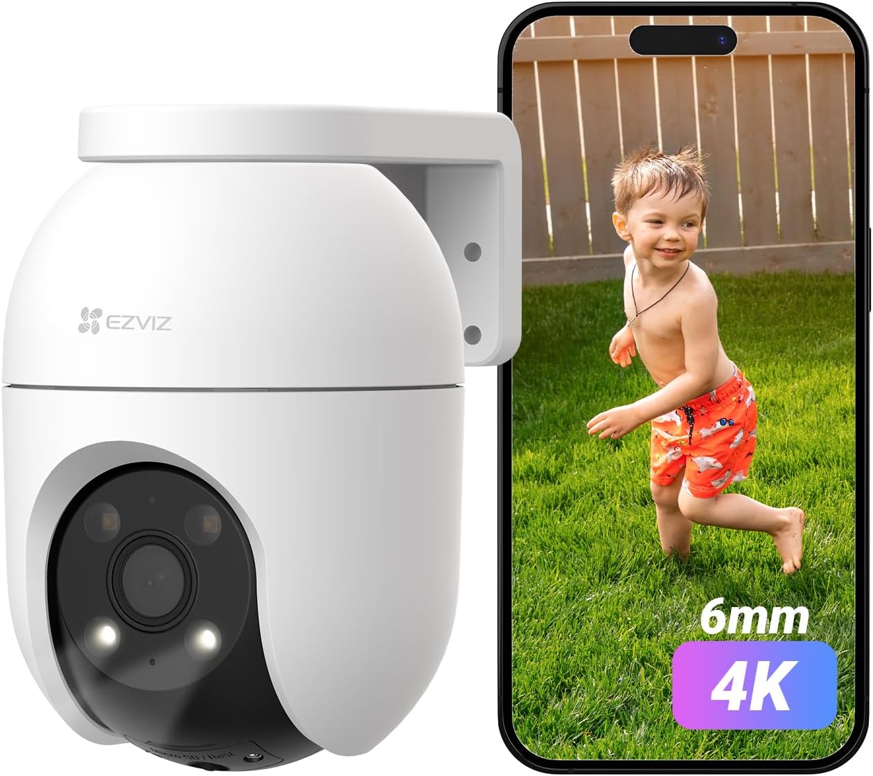 EZVIZ Telecamera Motorizzata 4K Esterno 360°
