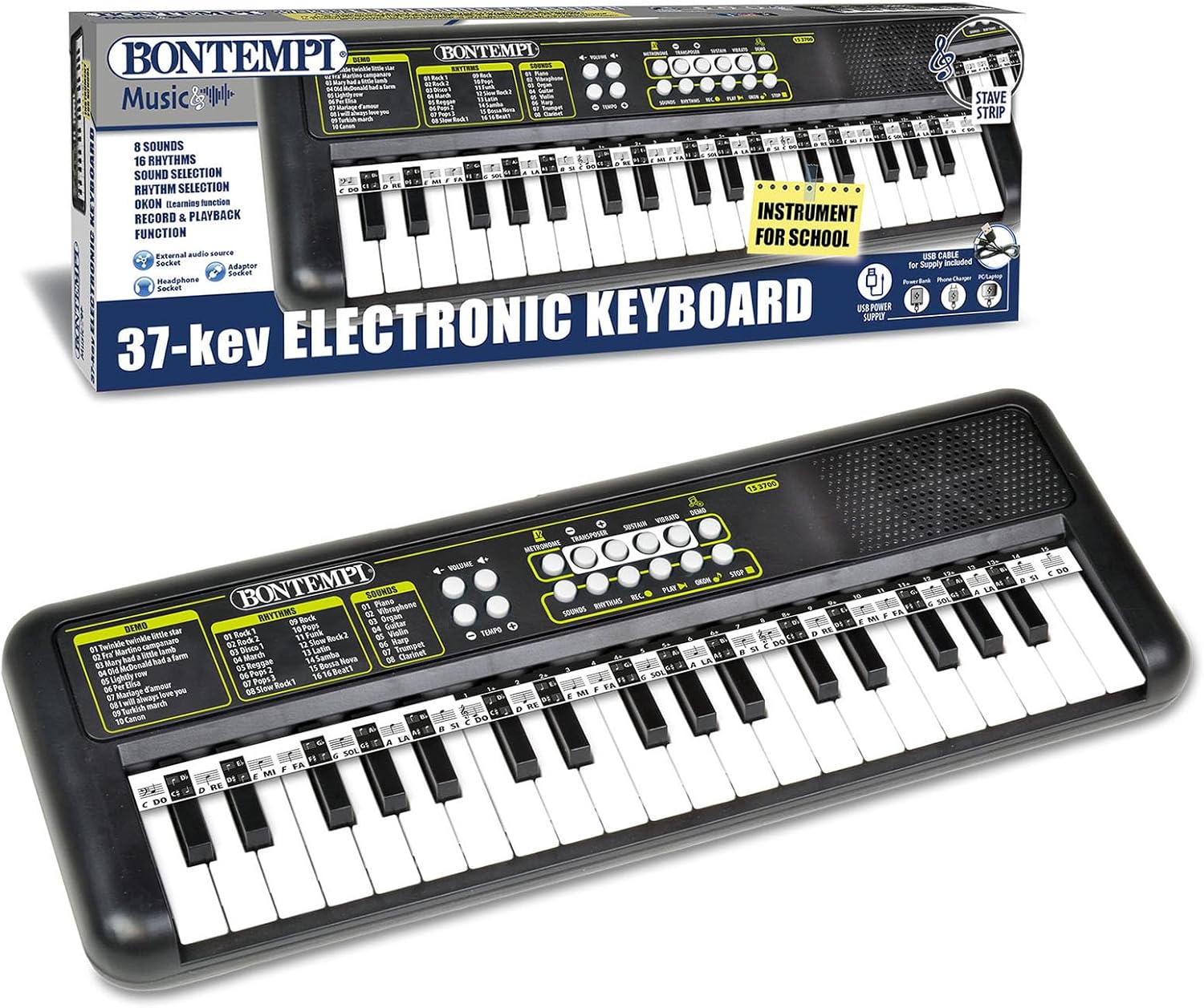 Bontempi KeyRhythm Pianoforte Digitale 37 Tasti