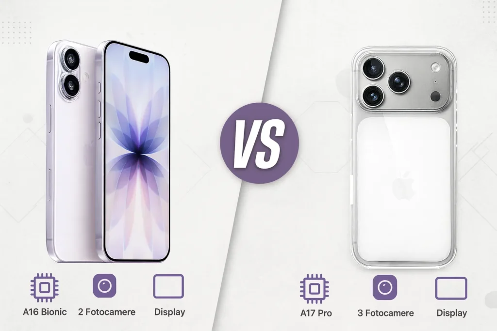 iPhone 17 Pro VS iPhone 17: Quale Scegliere? Confronto, Offerte e Novità 2025 2 Due iPhone a confronto “versus”, uno base e uno Pro