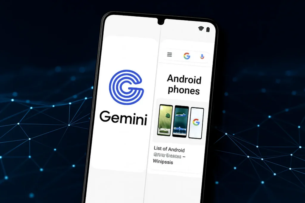 Google Gemini AI: La Funzione Split-Screen Arriva Finalmente su Tutti gli Smartphone Android 1 Funzione Split-Screen Google Gemini AI