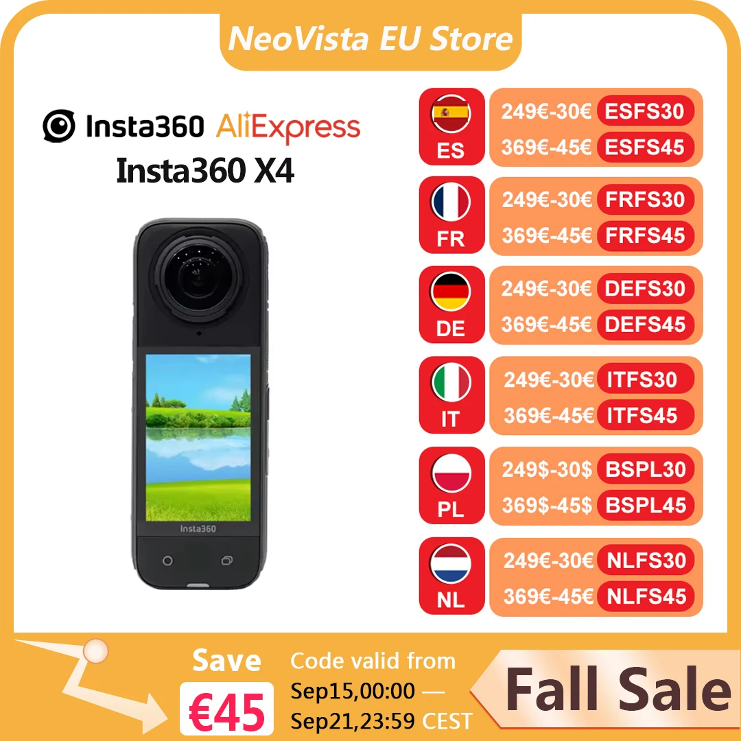 Insta360 X4 8K Action Camera Offerta AliExpress