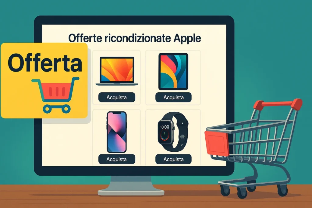 Apple iPhone 13 Pro Max ricondizionato: vale ancora la pena nel 2025? 5 Schermata di un computer con siti di offerte ricondizionate Apple