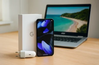 Un Google Pixel 9 nuovo e moderno su un tavolo