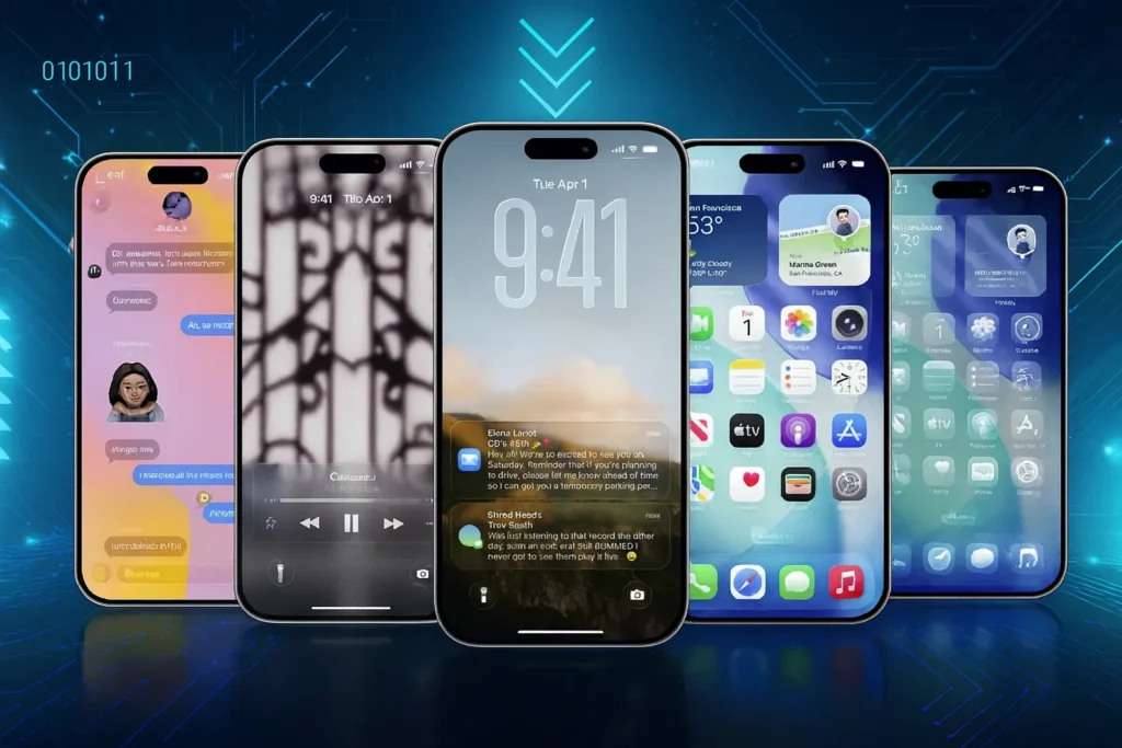 immagine di iPhone 17 con iOS 26