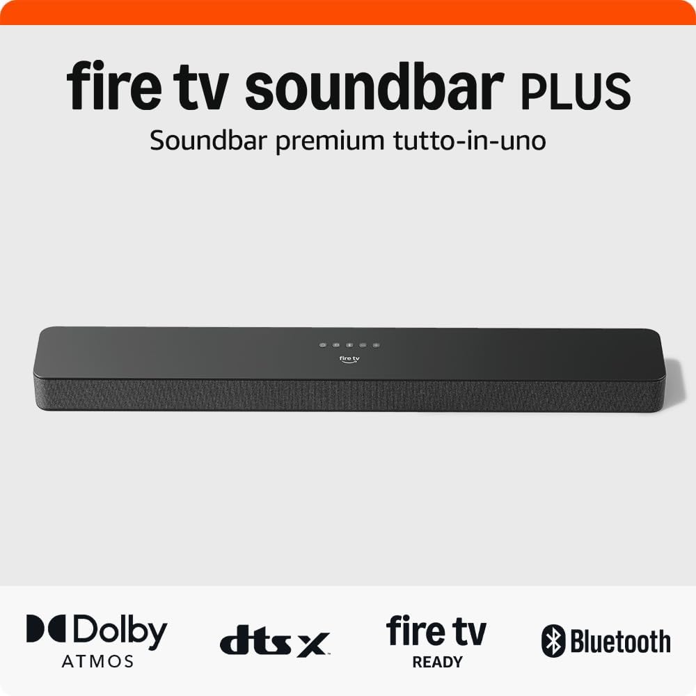 Fire TV Soundbar Plus Amazon 3.1 canali Dolby Atmos DTS:X audio