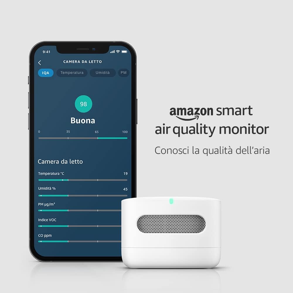 Smart monitor qualità aria compatibile con Alexa