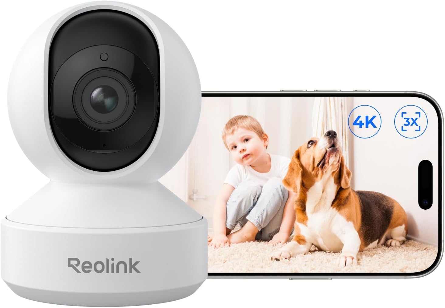 Reolink E1 Zoom 4K, pan tilt, Wi-Fi 6 interno
