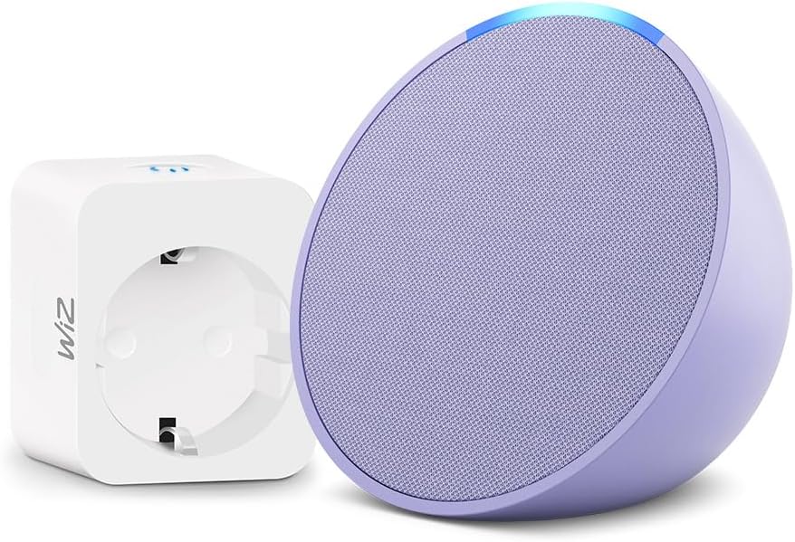 Echo Pop lavanda con presa WiZ