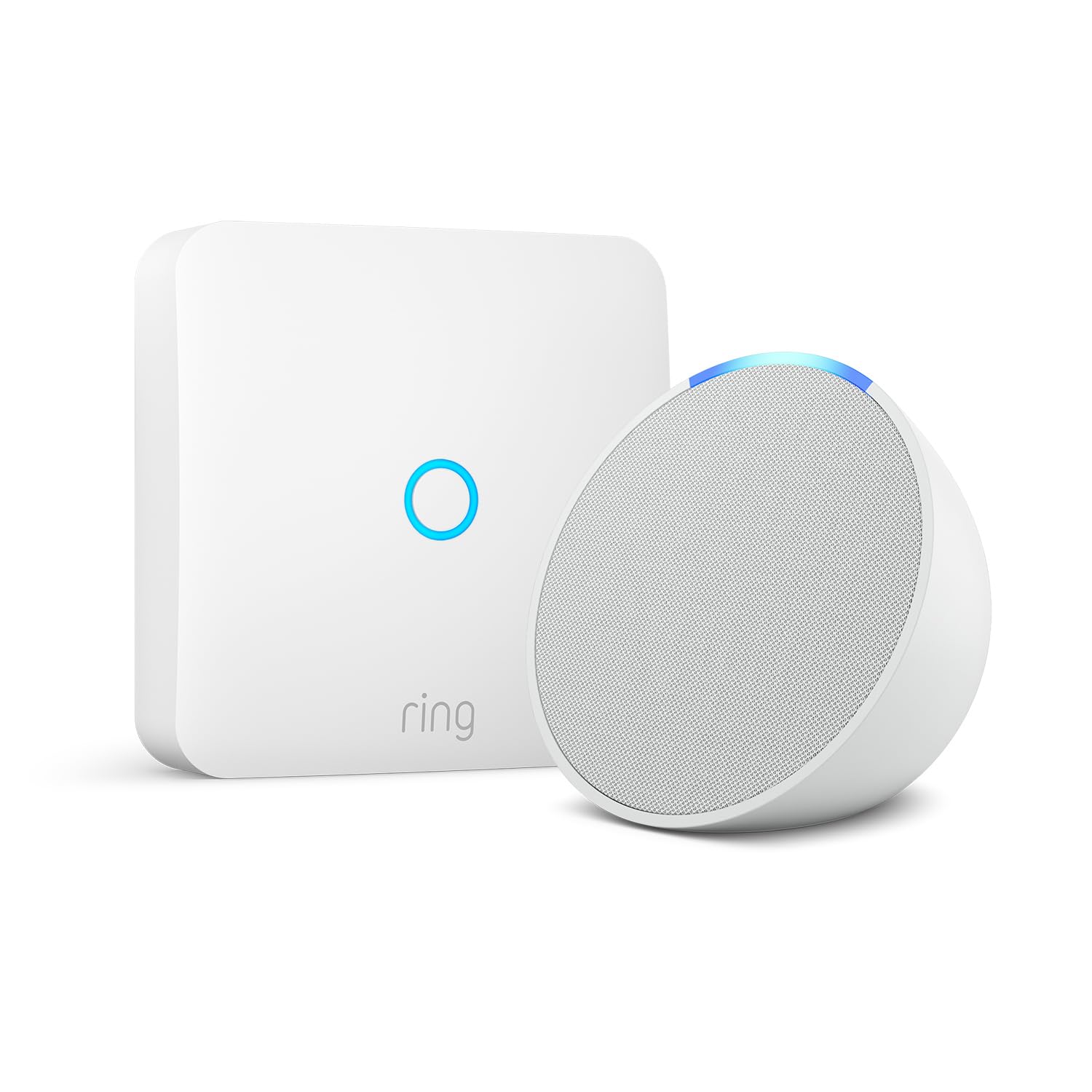 Ring Intercom Alexa ed Echo Pop bianco smart home