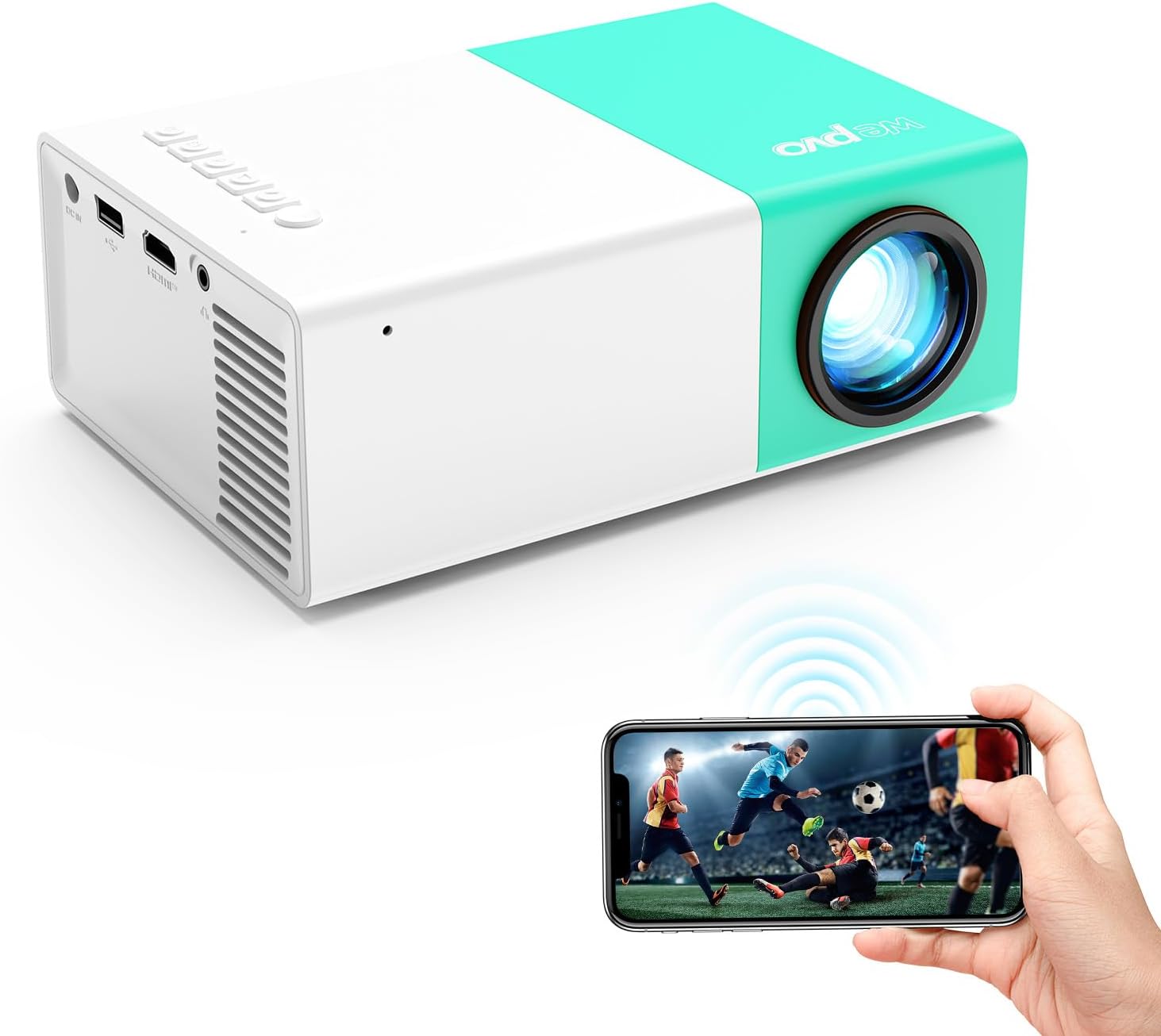 wepvo mini proiettore Wi‑Fi 1080p portatile