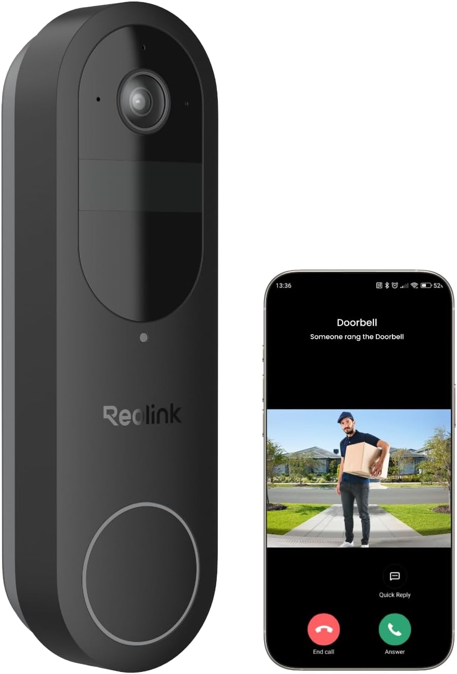 Reolink Doorbell 2K batteria o cavo