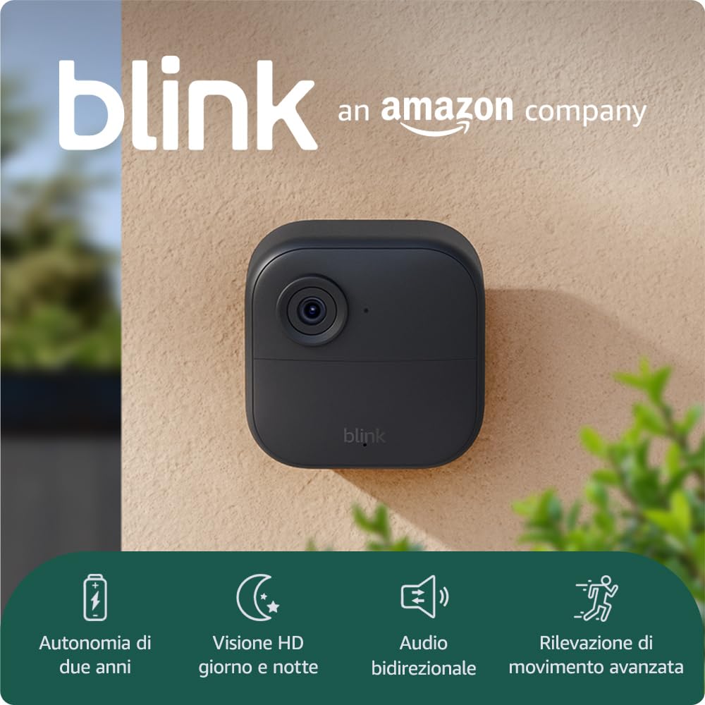 Blink Outdoor 4, videocamera HD wireless due anni