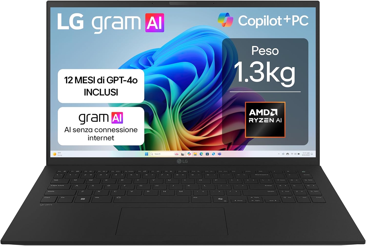 LG gram AI 15Z80T notebook 15.6 FHD
