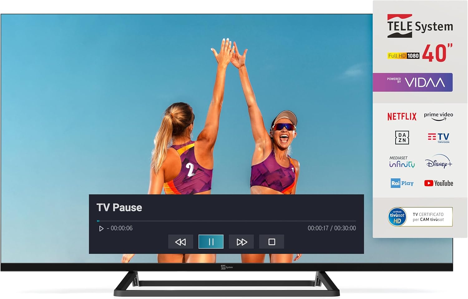 Smart TV TELE System 40” Full HD LED