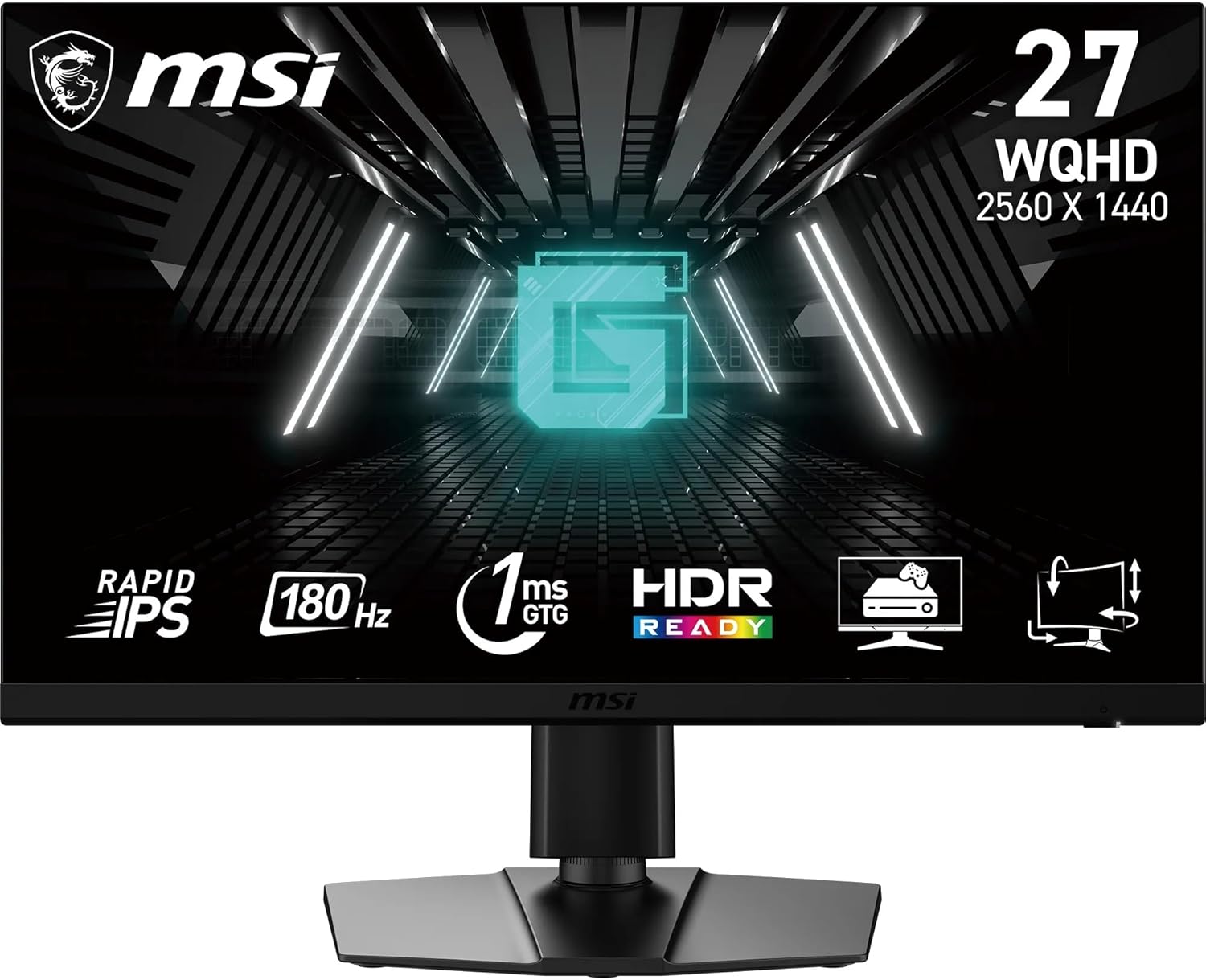 MSI G272QPF E2 monitor gaming 27” WQHD 180Hz IPS