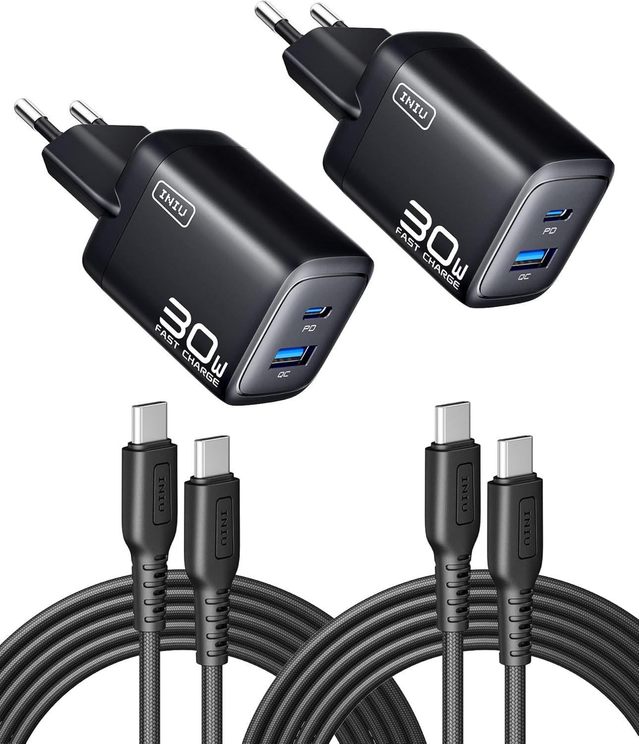 Titolo: INIU Caricatore 30W doppia porta 2 pezzi