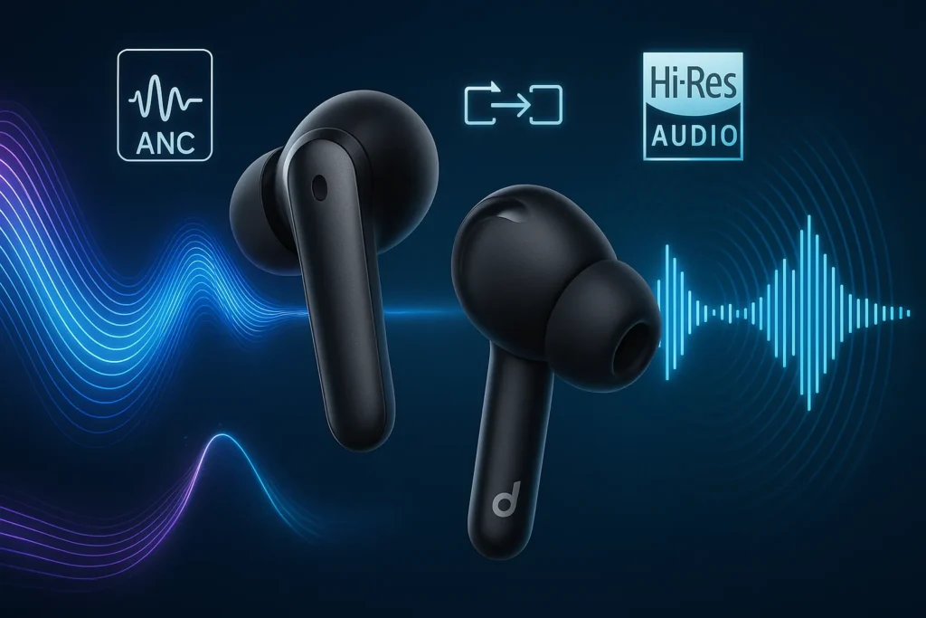 Migliori cuffie bluetooth economiche 2025: la guida per chi vuole spendere poco 18 Cuffie bluetooth economiche in evidenza con effetti visivi c