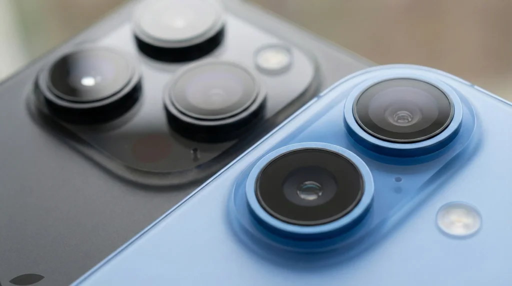 Modulo fotocamera iPhone 17 dual lens vs tripla fotocamera iPhone 15 Pro Max zoom 5x