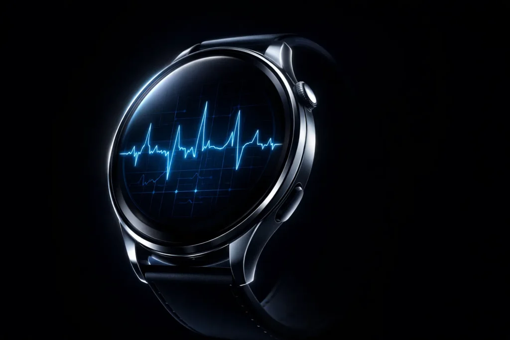 Xiaomi Watch 5: Il "Dispositivo Medico" che Legge i Muscoli (Analisi Scheda Tecnica e Prezzi) 1 Xiaomi Watch 5 cassa in acciaio e display EMG attivo