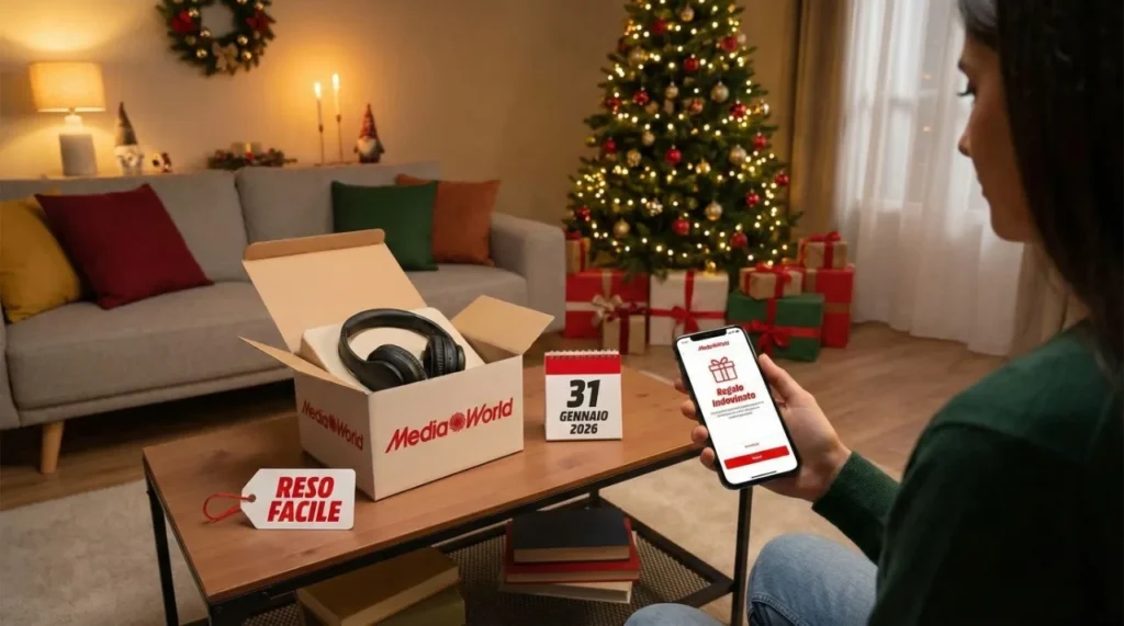 MediaWorld Regalo Indovinato: come funziona il reso esteso fino al 31 gennaio 2026 1 Copertina MediaWorld Regalo Indovinato