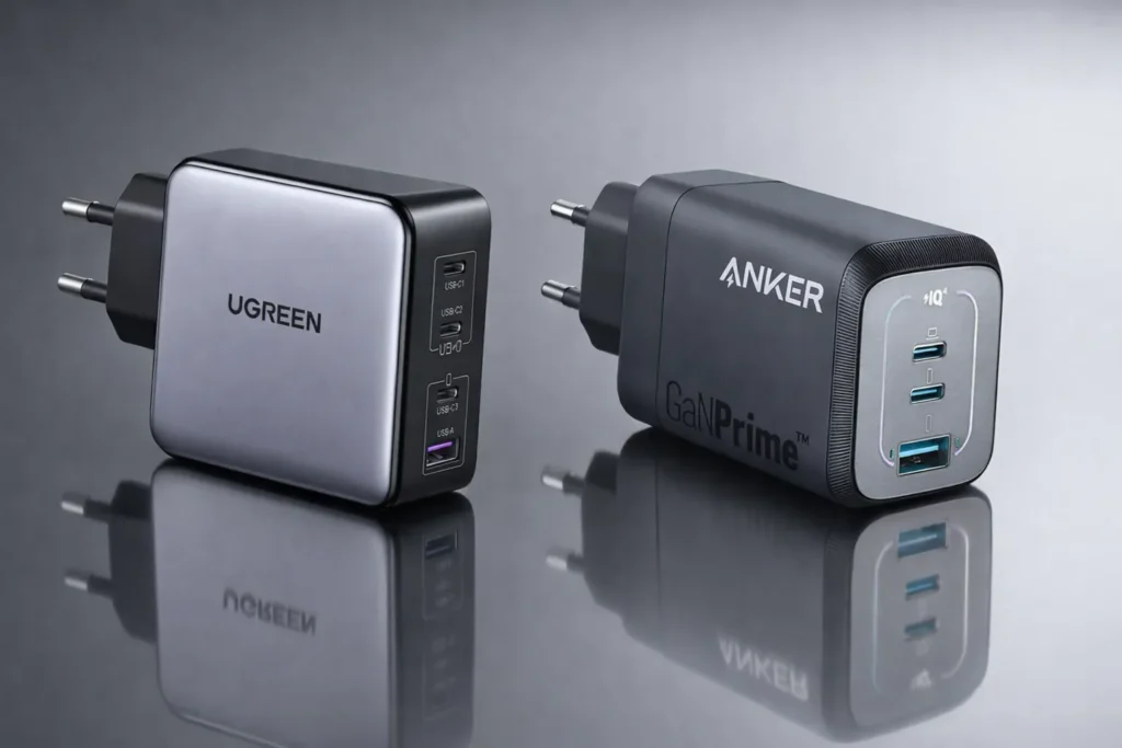 Confronto estetico Anker Prime vs Ugreen Nexode Pro 11zon