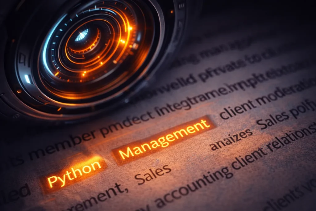 Scansione algoritmica delle parole chiave in un curriculum vitae