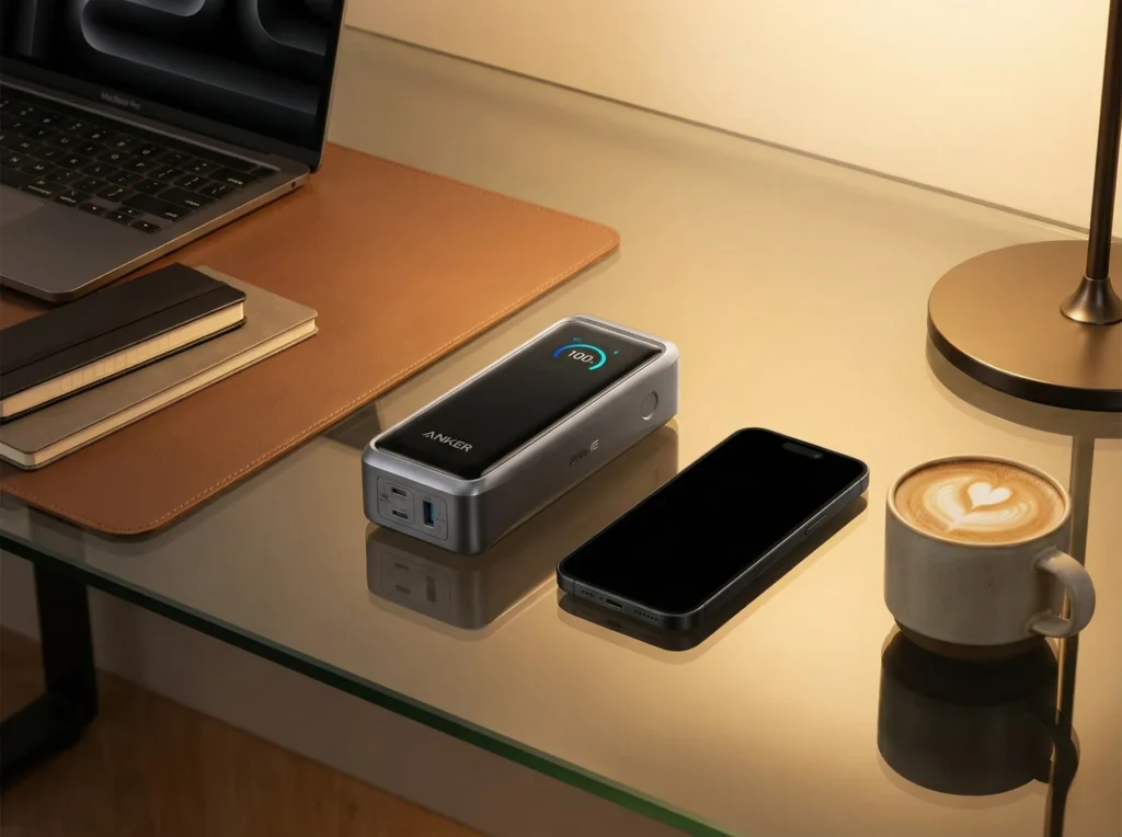 Anker Prime 27650 su scrivania ufficio