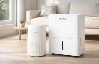 Purificatore d'aria e deumidificatore a confronto in soggiorno