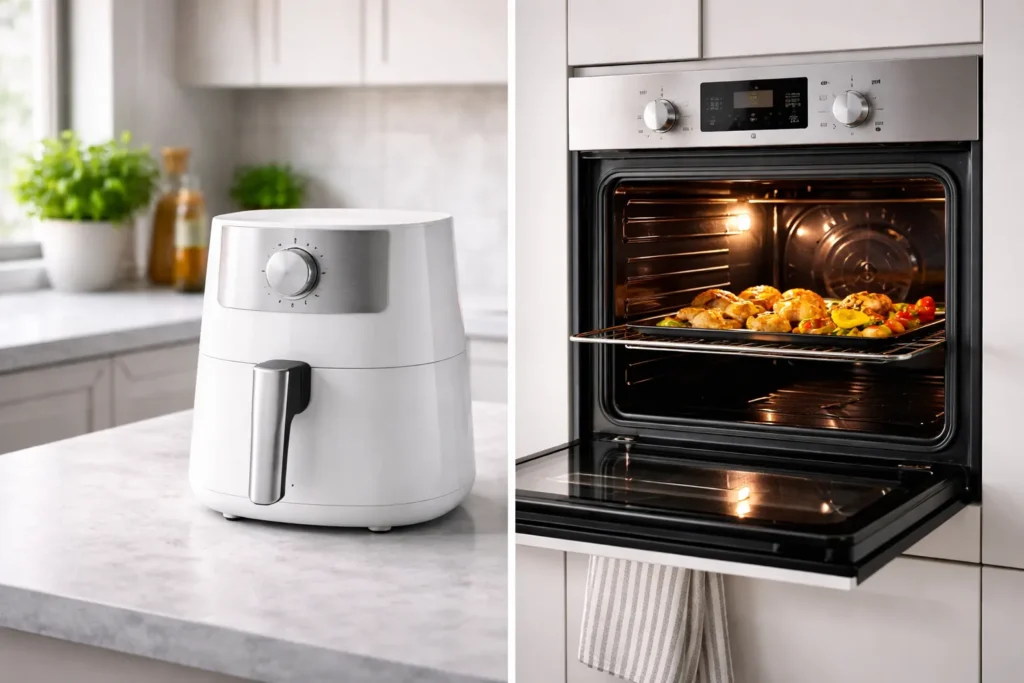 Confronto tra friggitrice ad aria e forno tradizionale — differenze e vantaggi