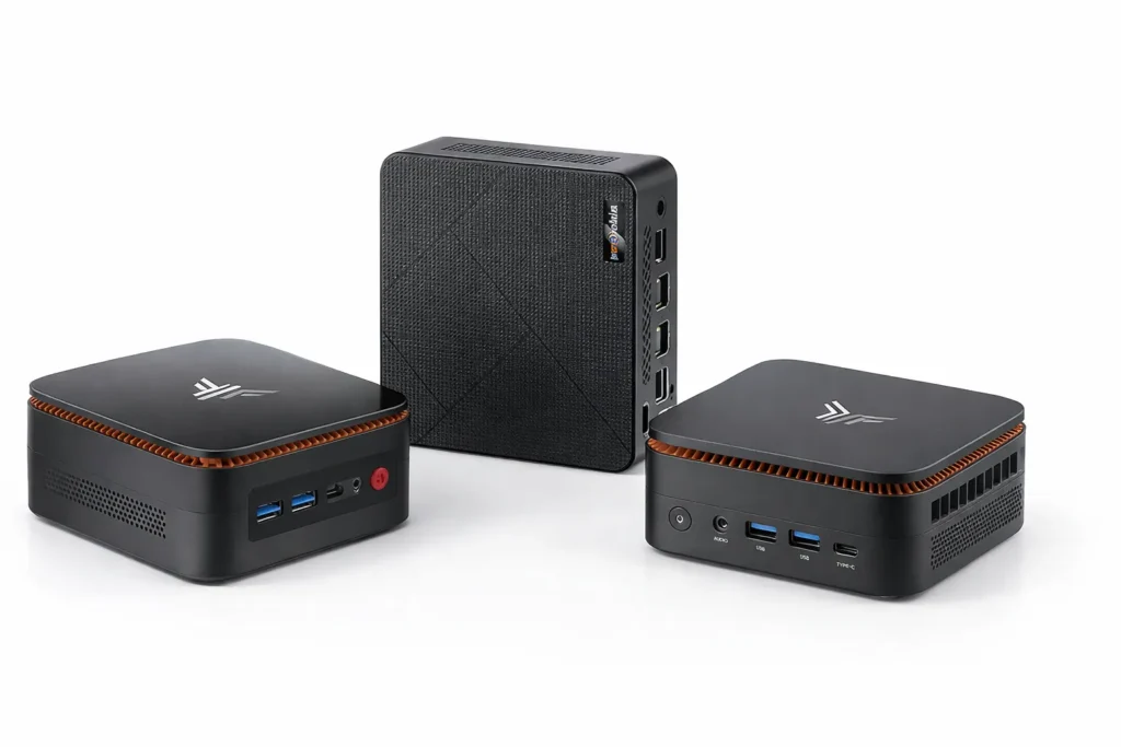 Qual è il miglior Mini PC sotto i 300 Euro? Guida e test 2026 7 I 3 migliori mini PC sotto i 300 euro fotografati in studio: confronto tra i design dei modelli budget, bestseller e premium.
