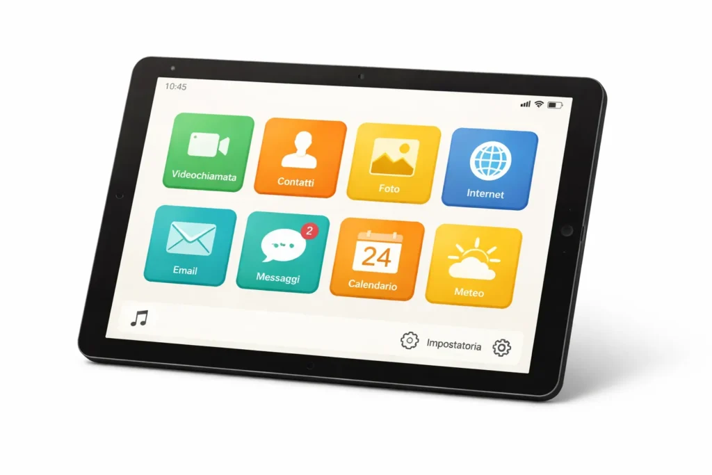 Tablet per anziani: quale comprare e come configurarlo prima di darlo 7 Tablet con schermo grande e icone semplificate per anziani