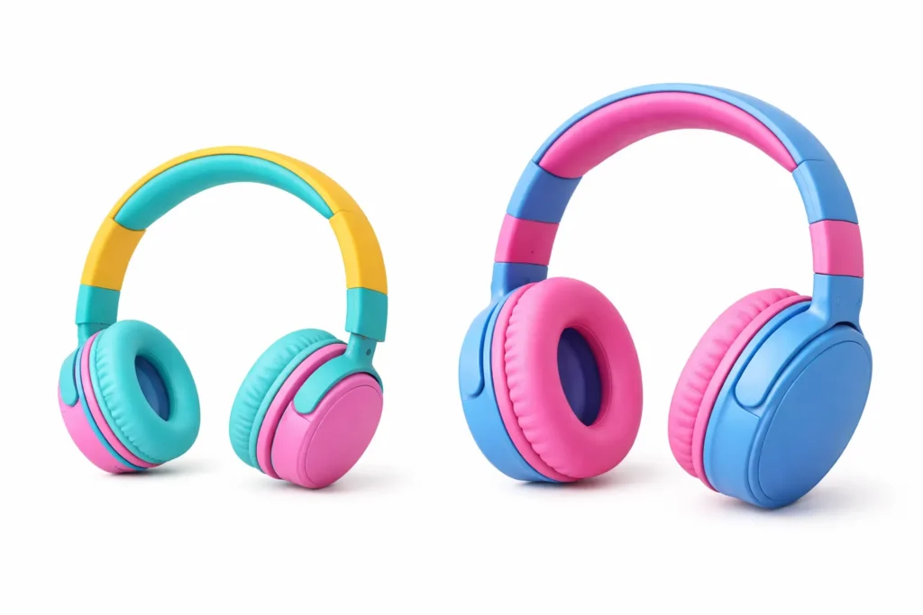 Cuffie Bluetooth per Bambini: Guida Completa per Proteggere l'Udito 7 Cuffie on-ear vs over-ear per bambini — confronto formato e comfort